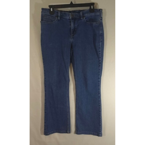 Duluth Trading Co. Denim - Duluth Trading Co Womens Size 12 x 29 Bootcut Jeans Medium Wash Stretch Denim